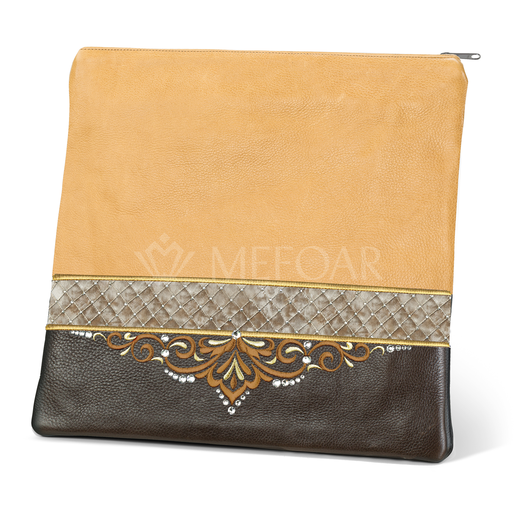 323- Brown and Camel Leather