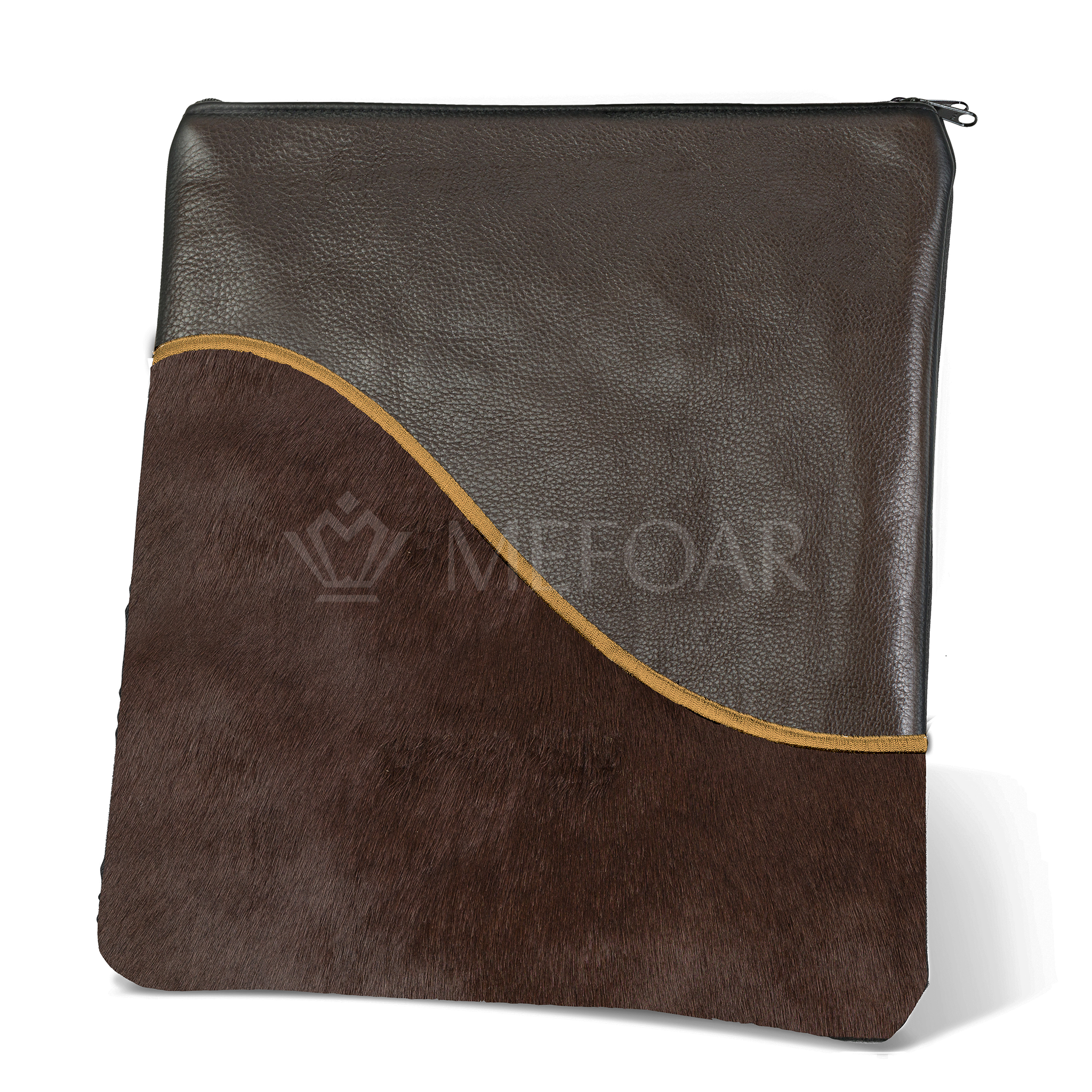 325-Black Leather And Fur