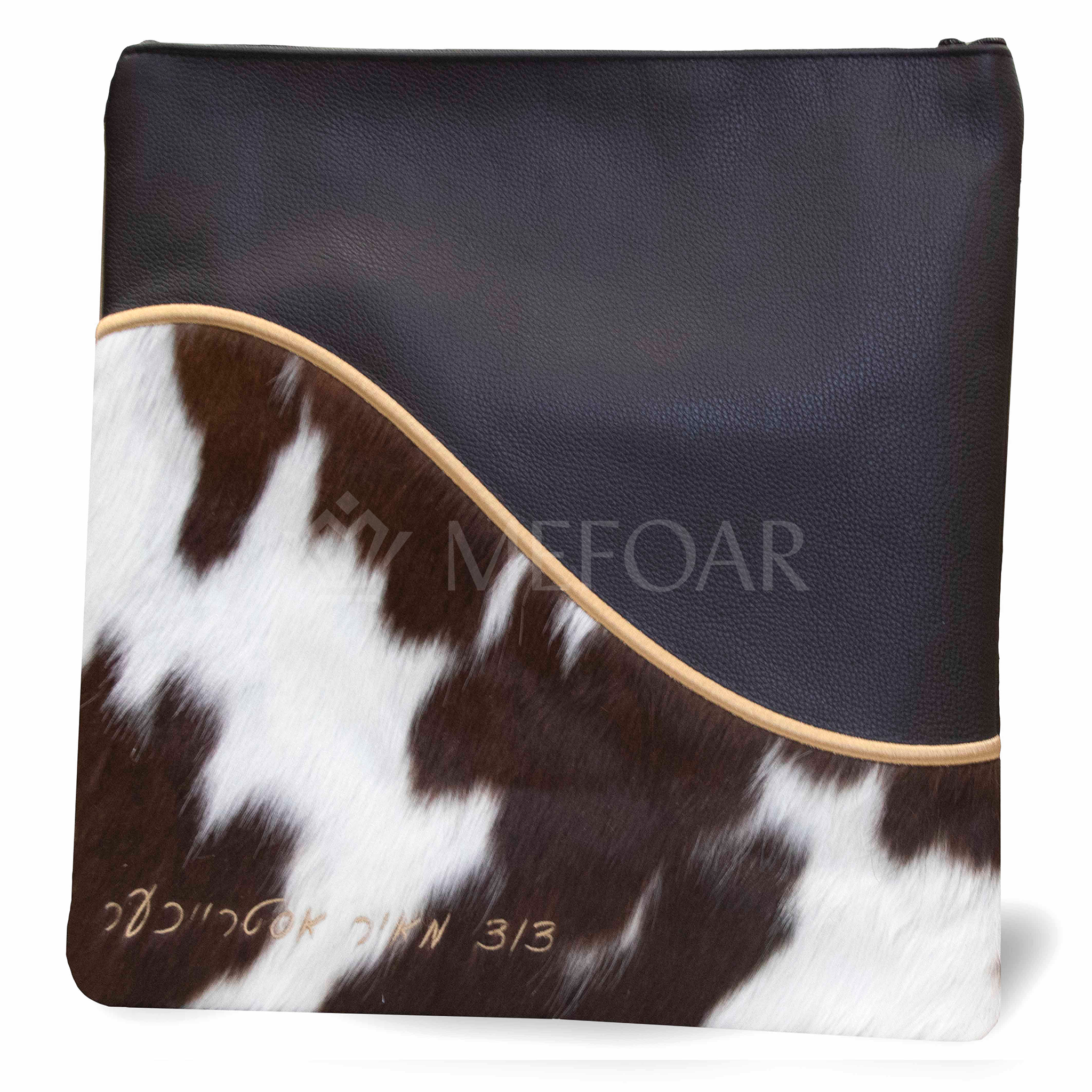 325-Black Leather And Fur