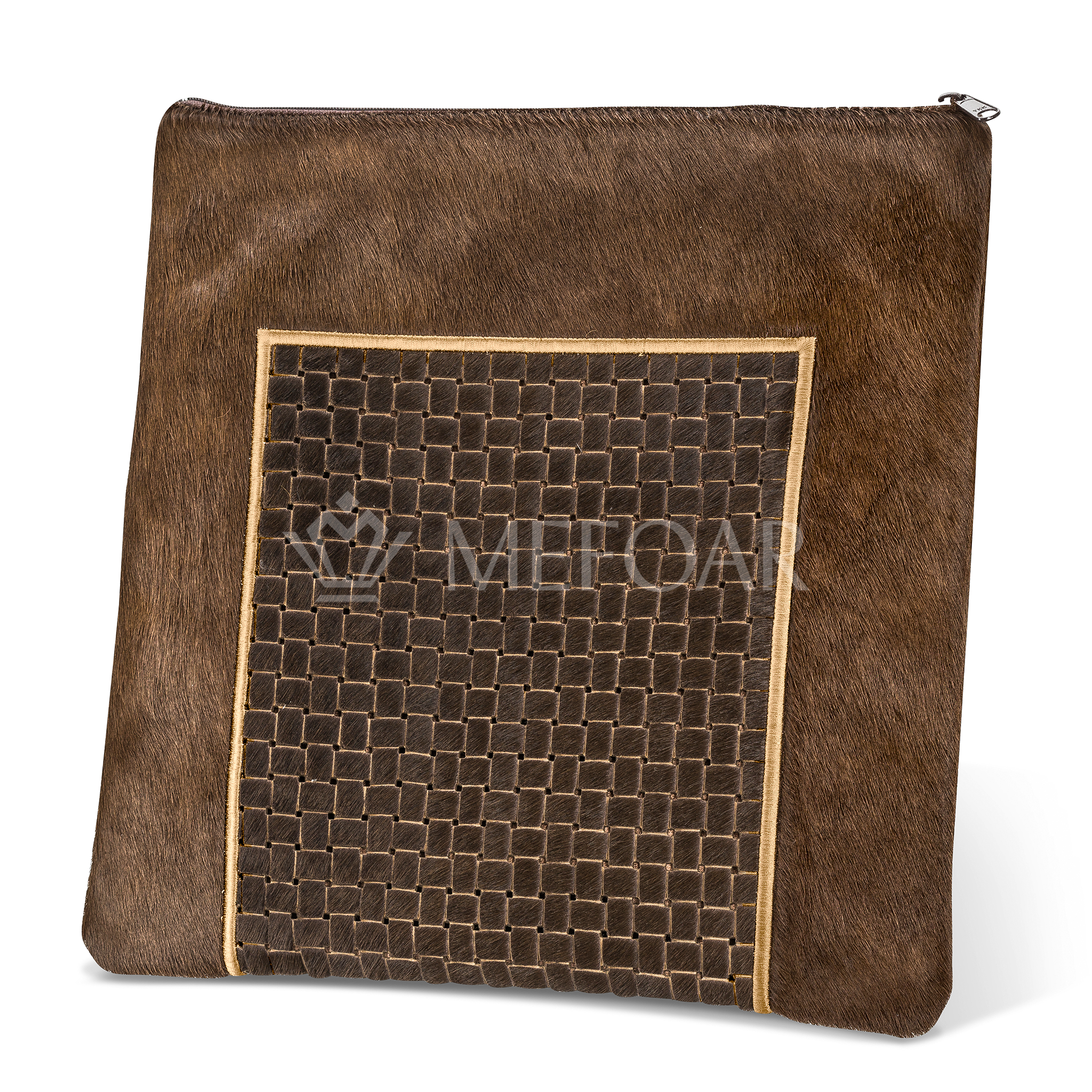 327-Brown Woven Fur