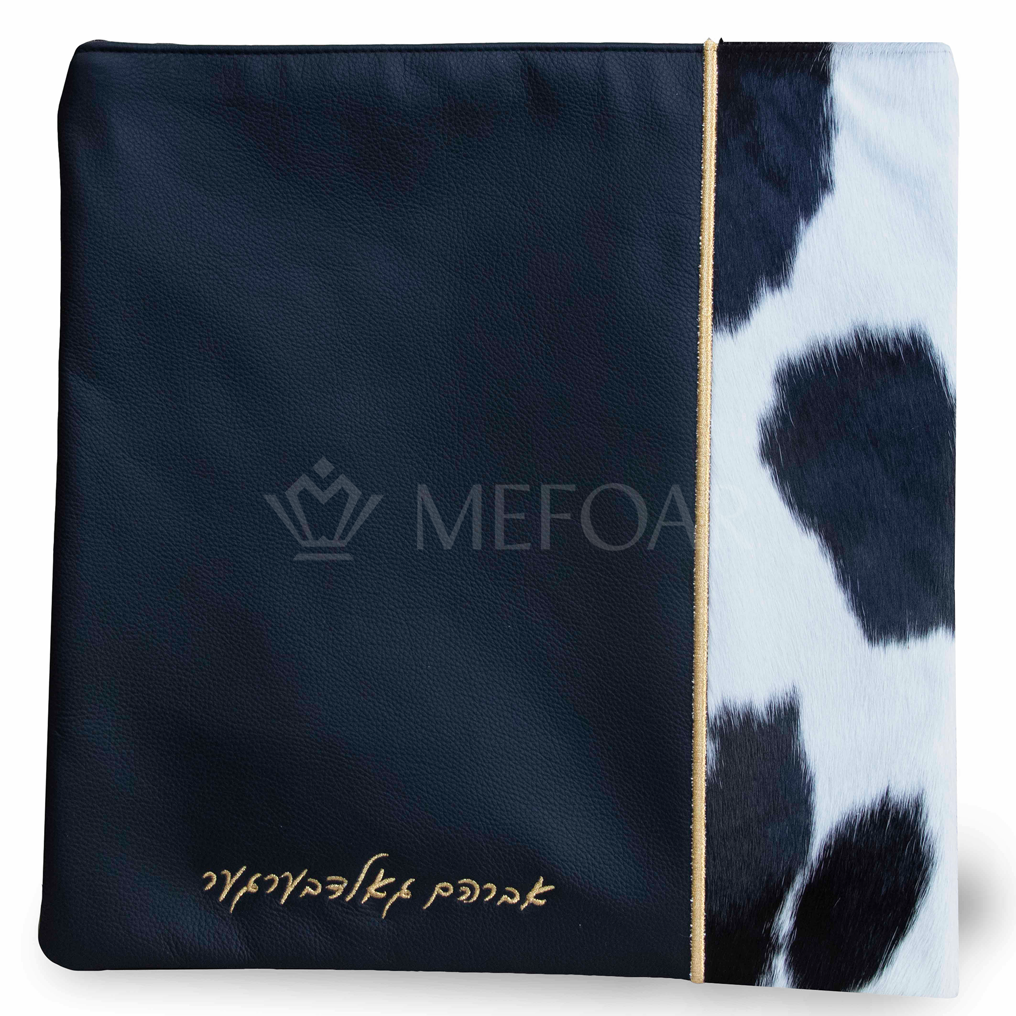 329-Black Leather And Fur