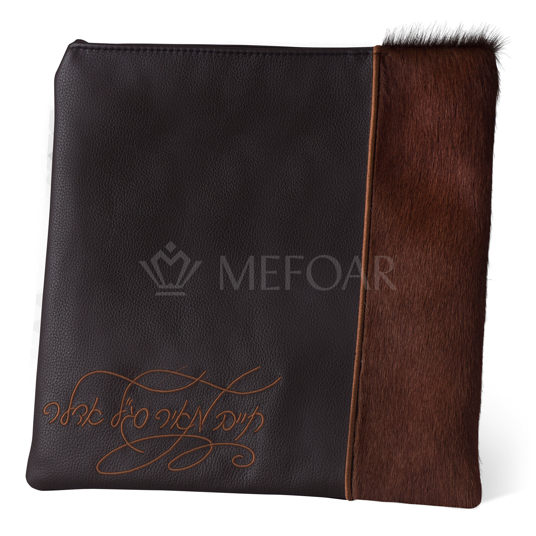 329-Black Leather And Fur