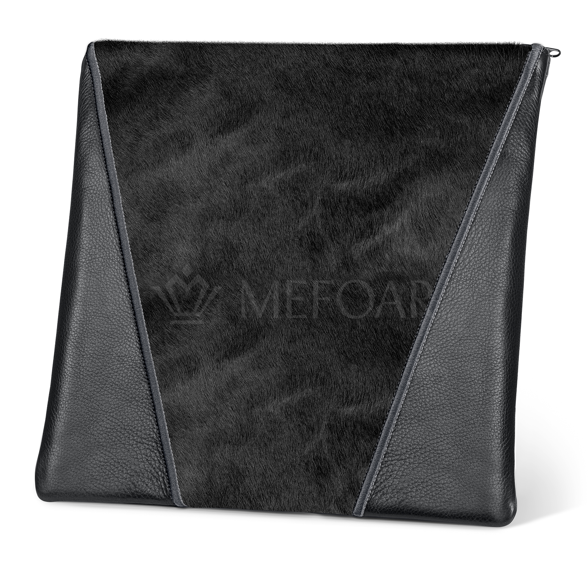 342-Black Leather And Fur