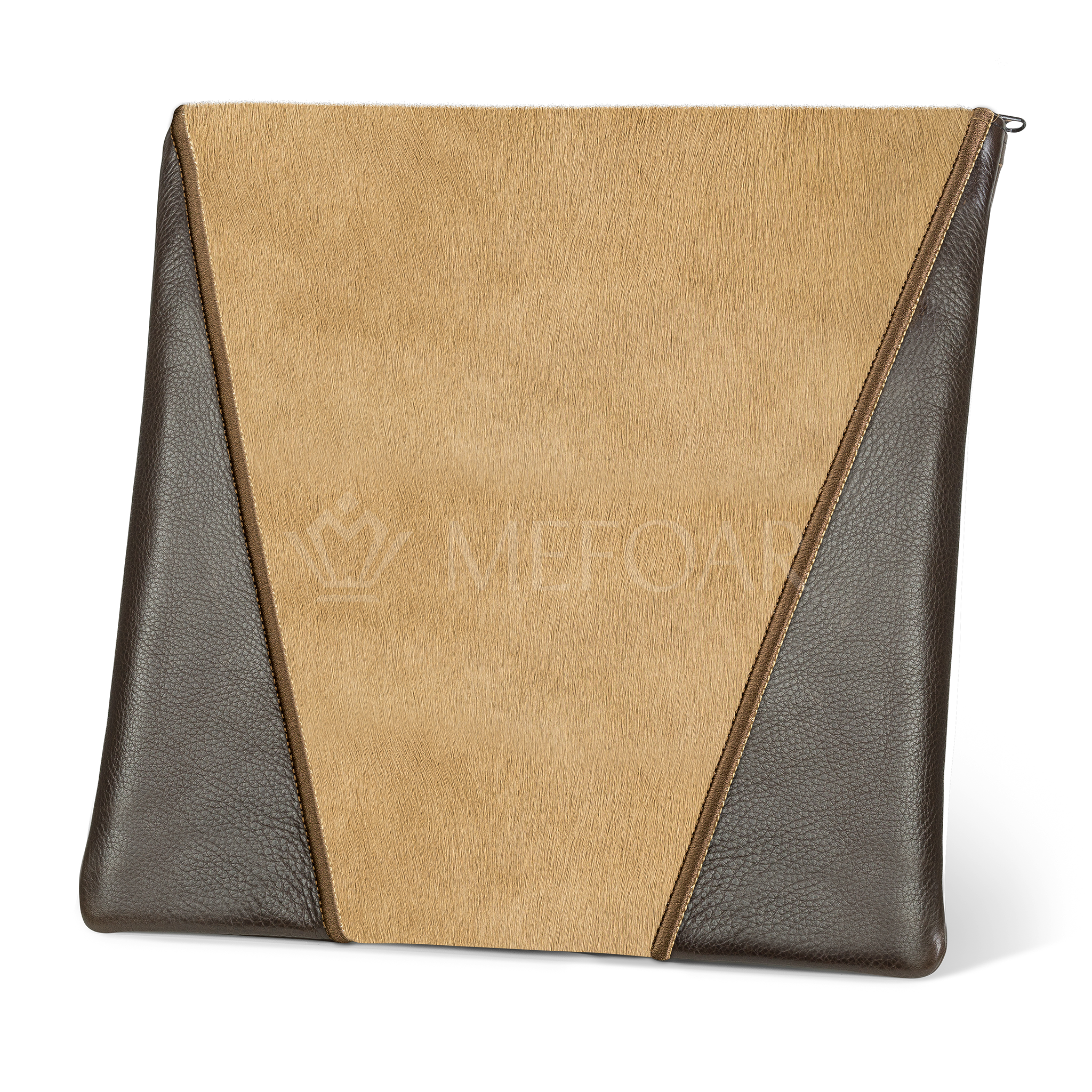 342-Brown Leather And Fur