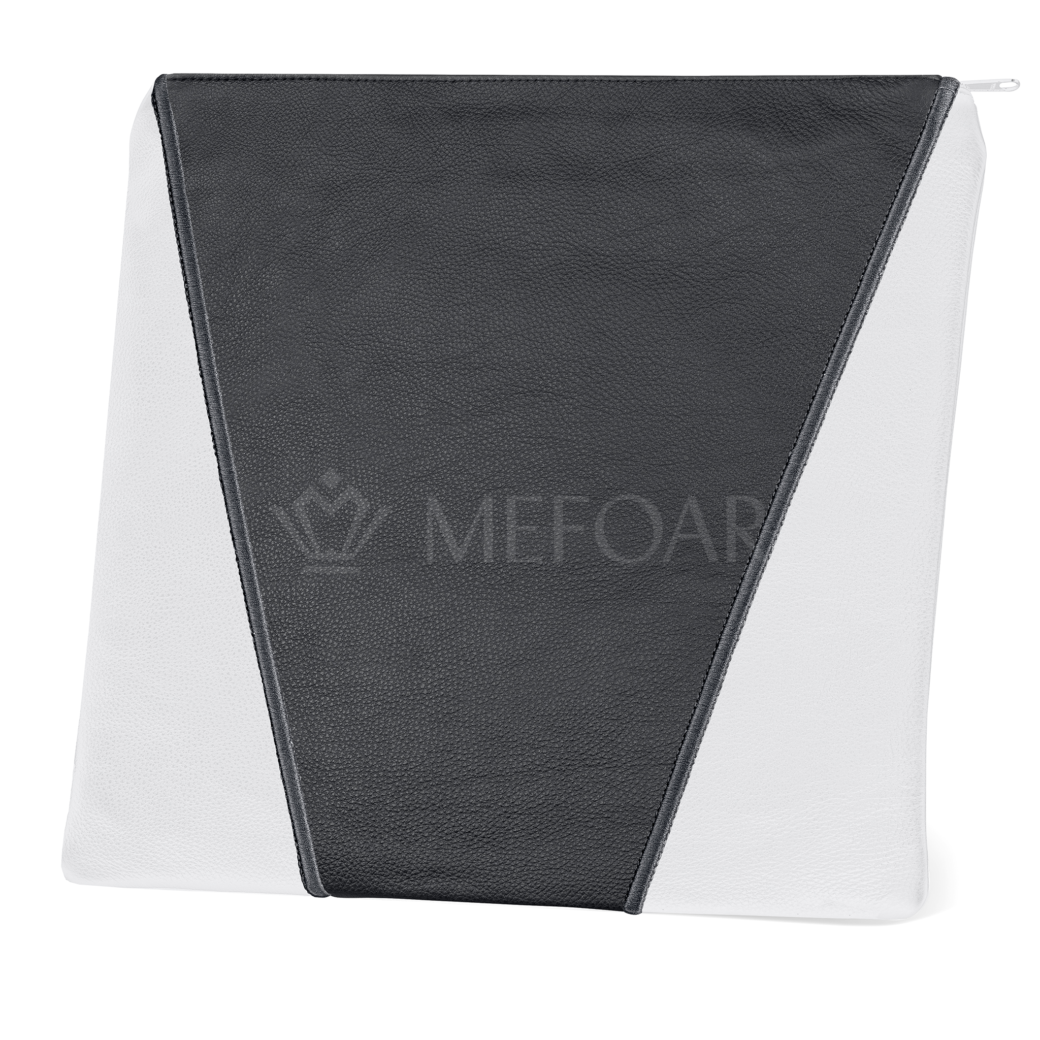 342- Black and White Leather