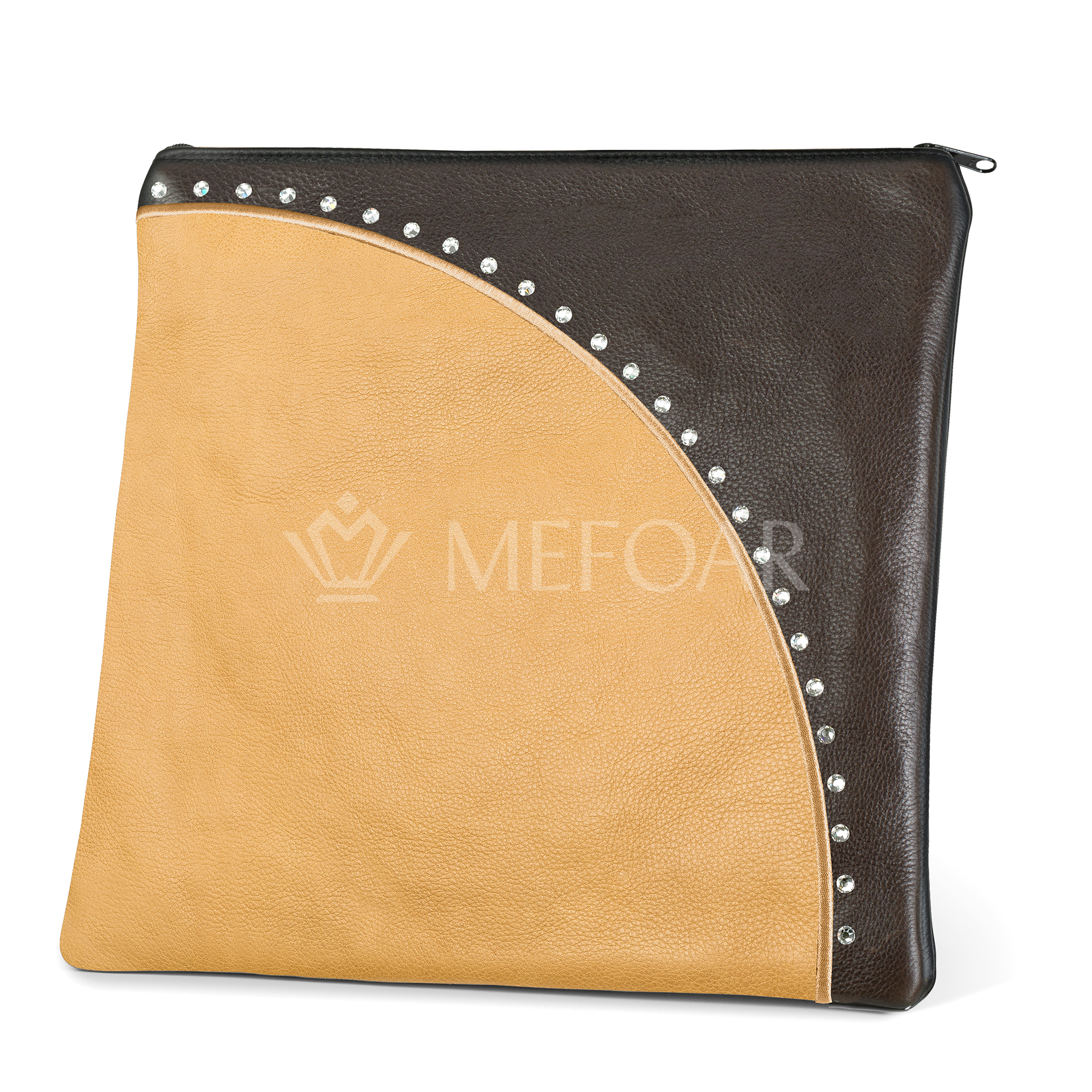 344- Camel and Brown Leather