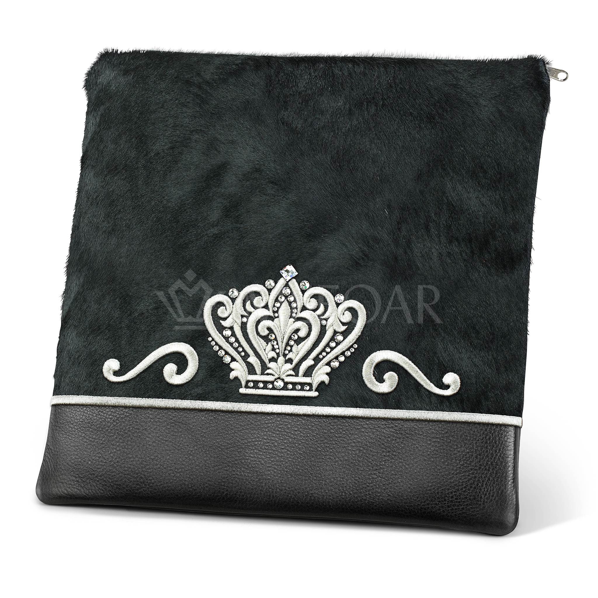 349 - Black Leather and Fur