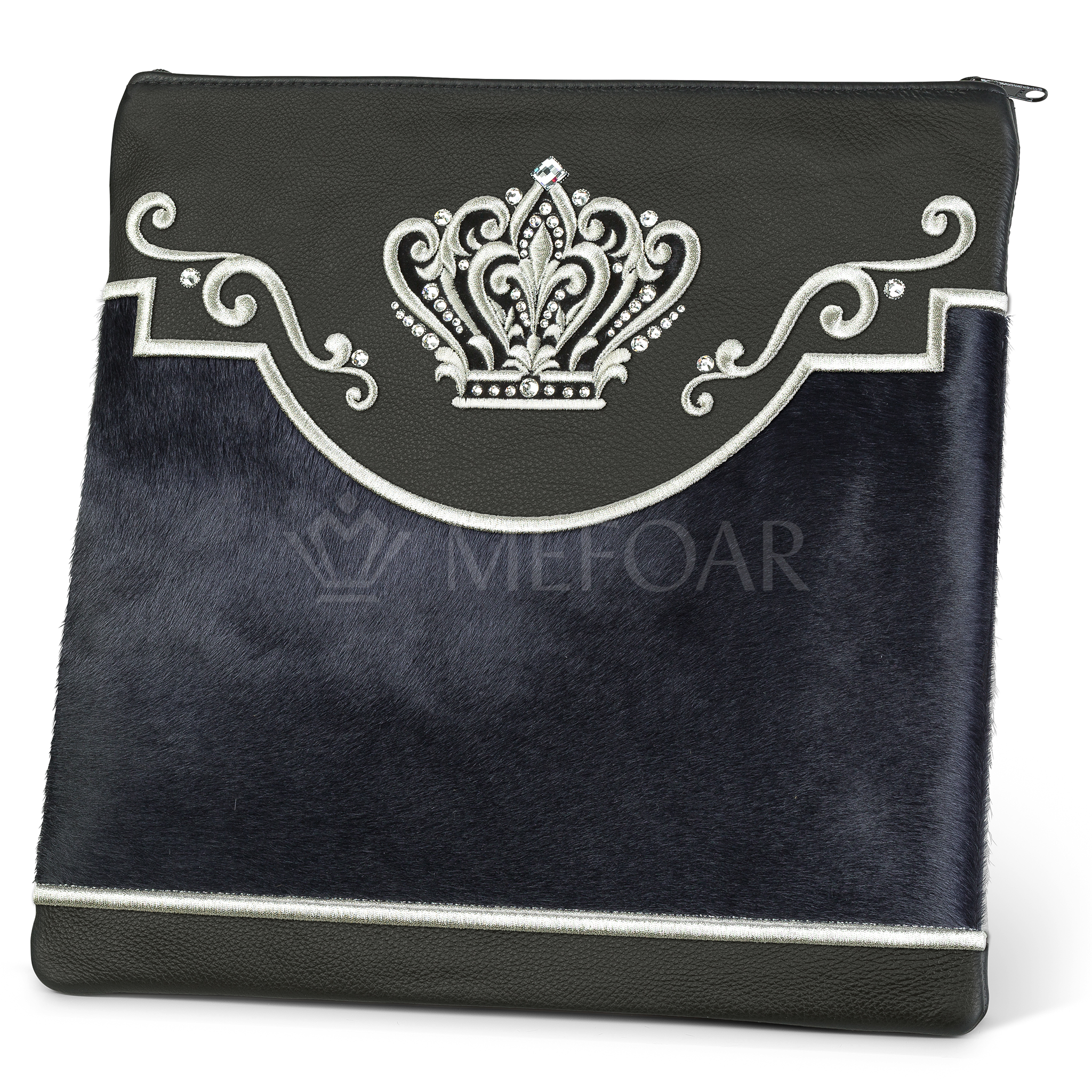 350 - Black Leather and Fur