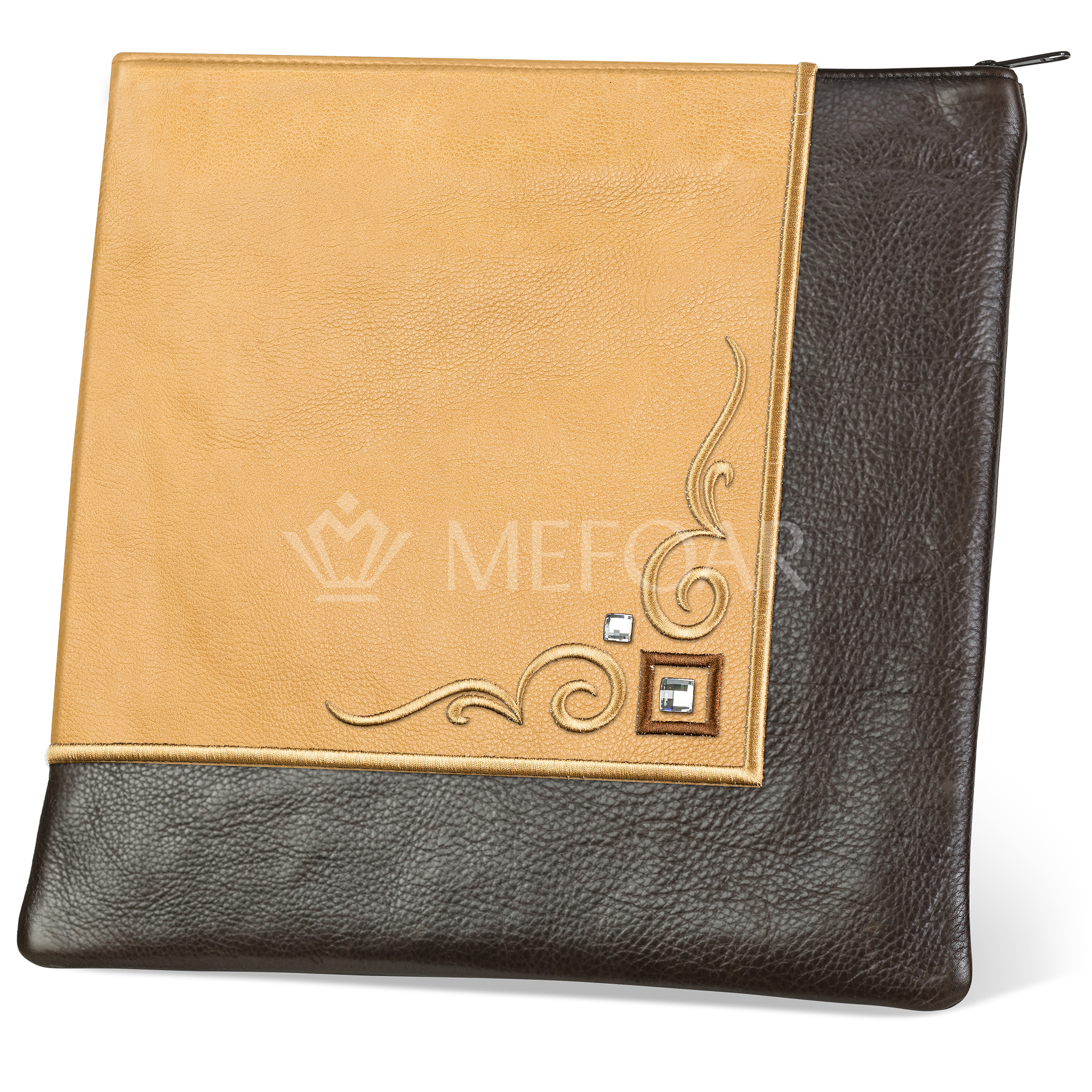 356- Camel and Brown Leather