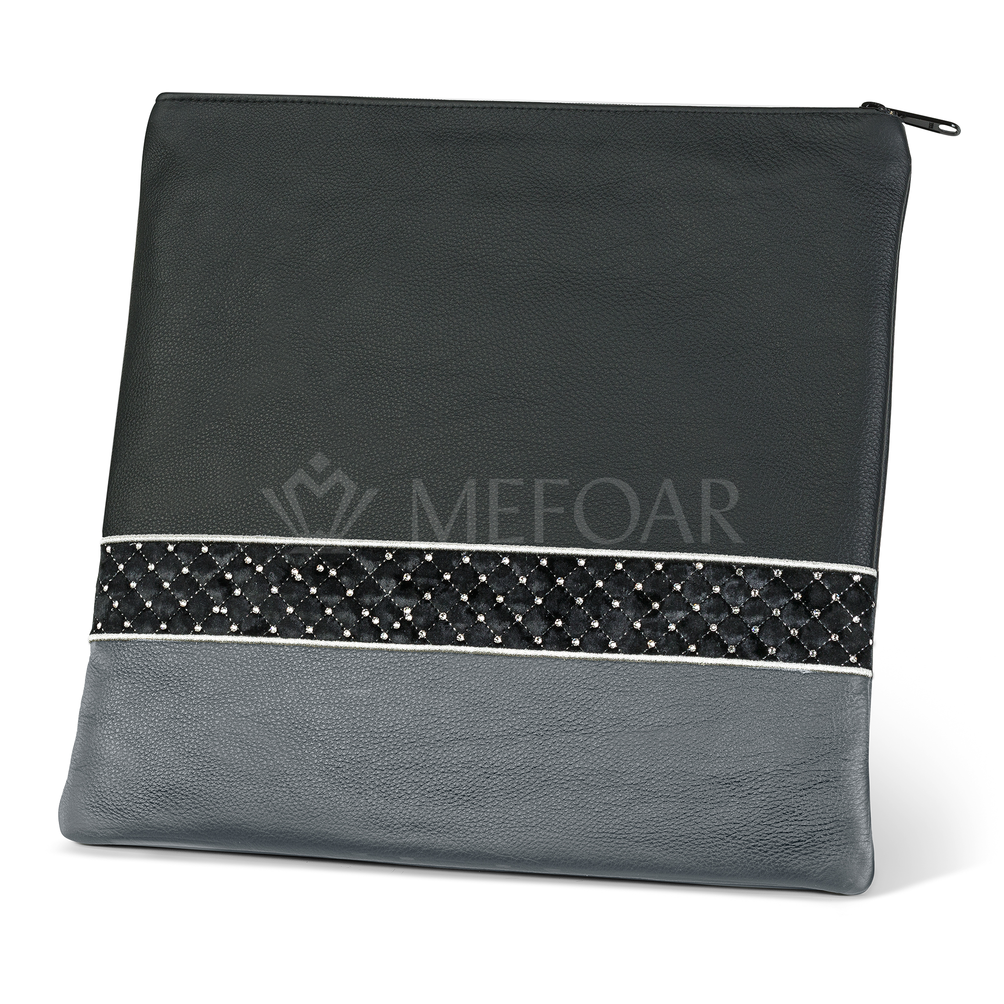 372- Black Leather Two Tone