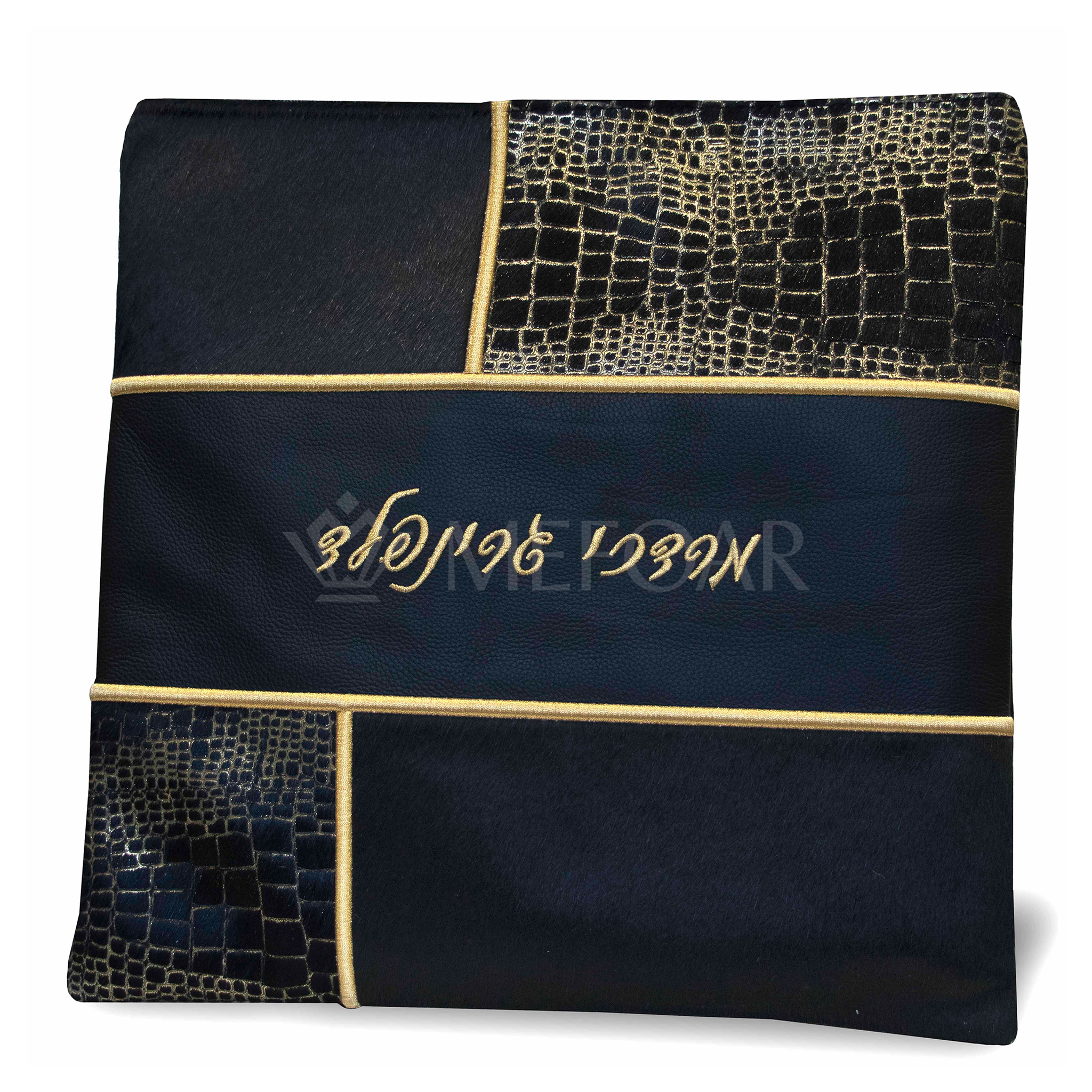 390 - Black Leather and Fur