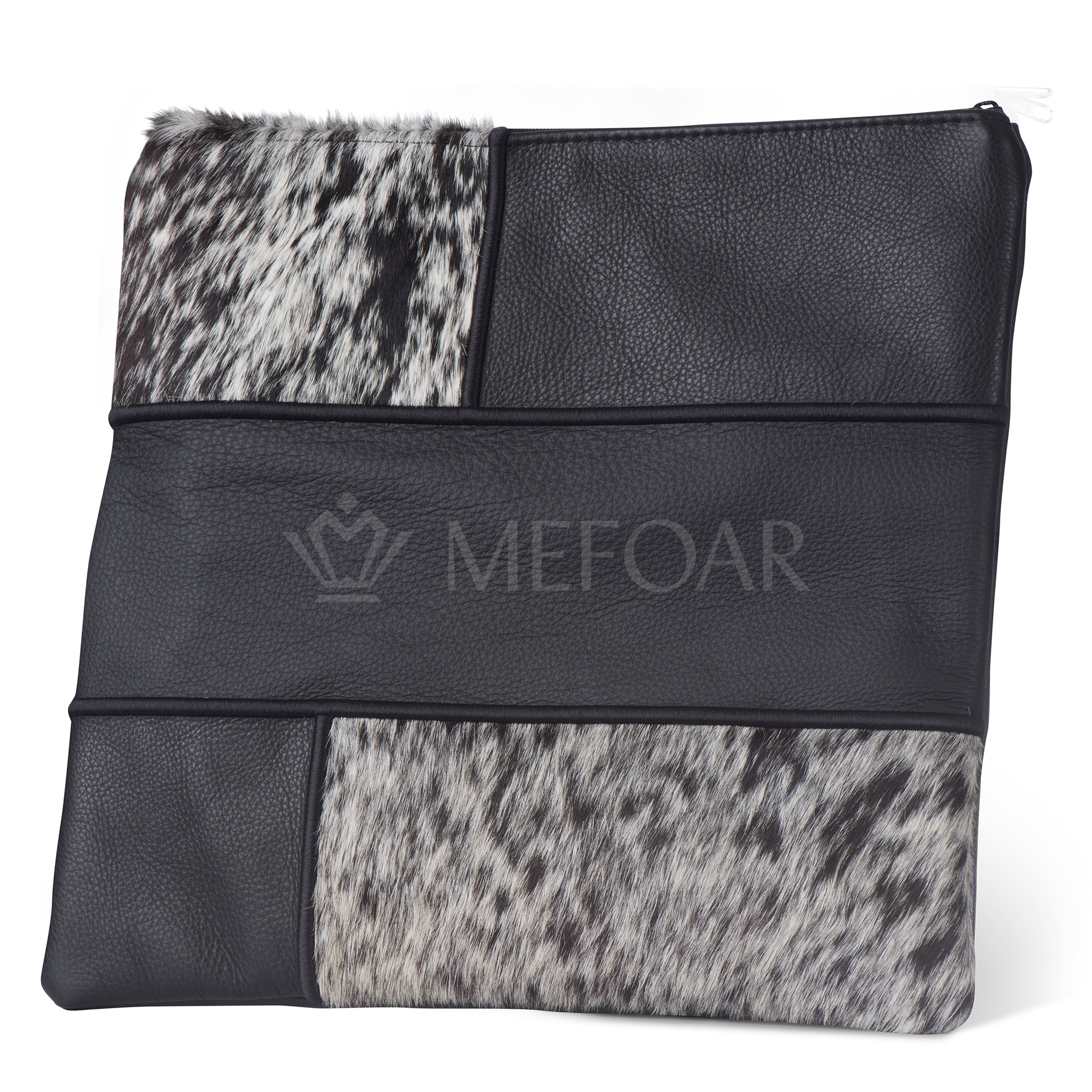 390 - Black Leather and Fur