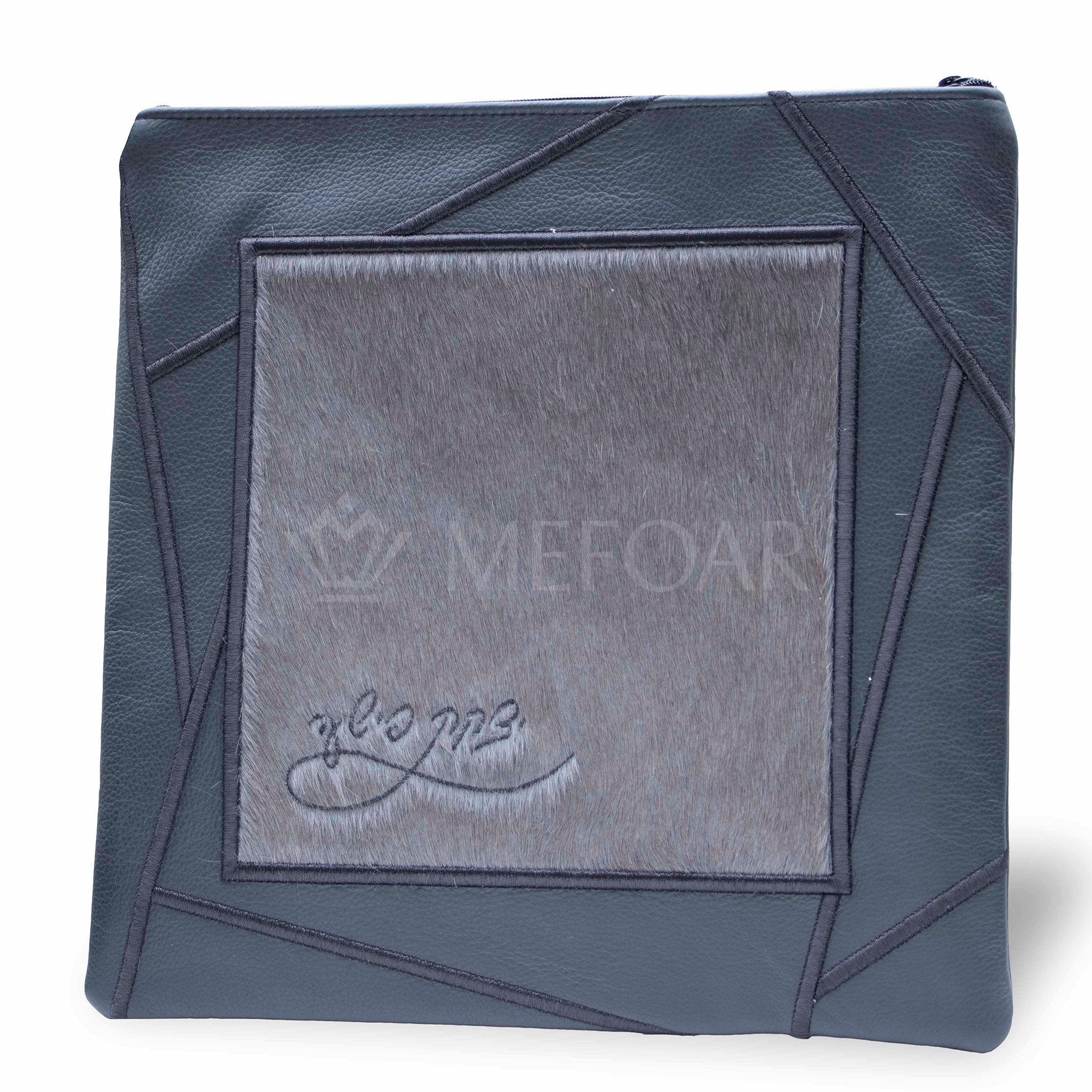 430 - Grey Leather and Fur