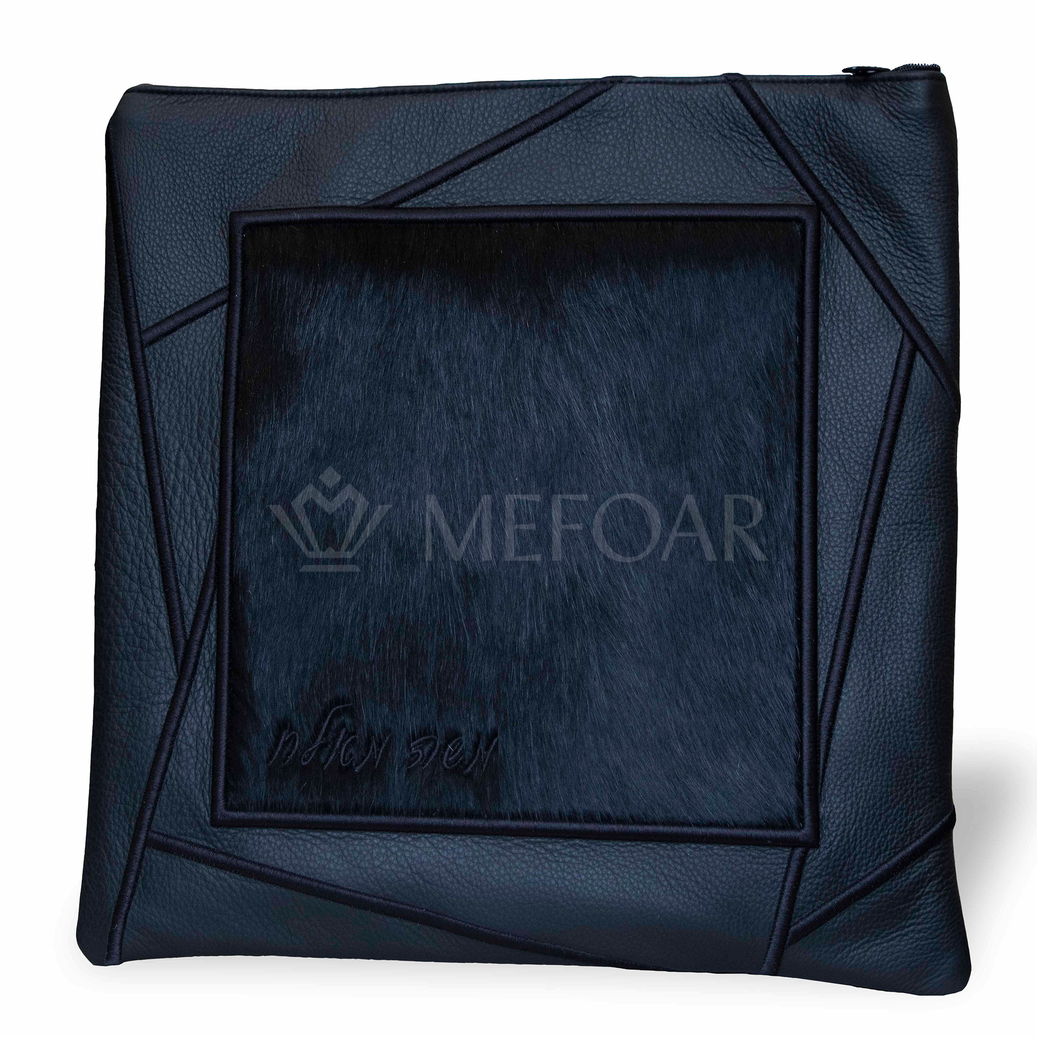 430 - Black Leather and Fur