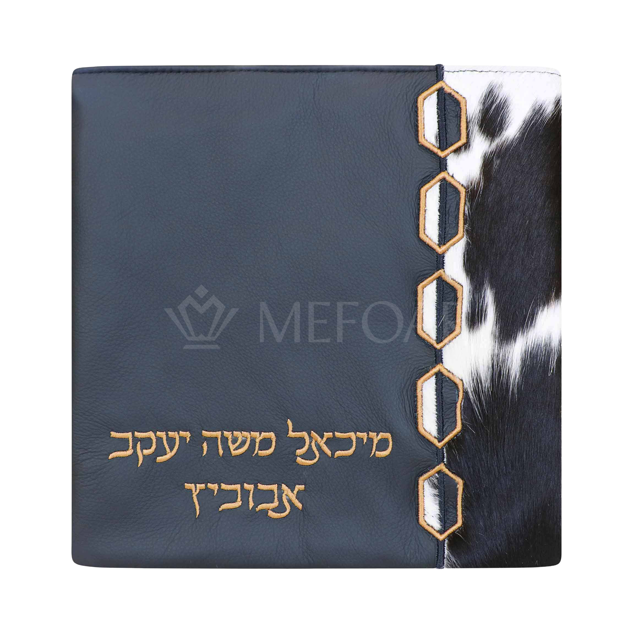 448 - Black Leather and Fur