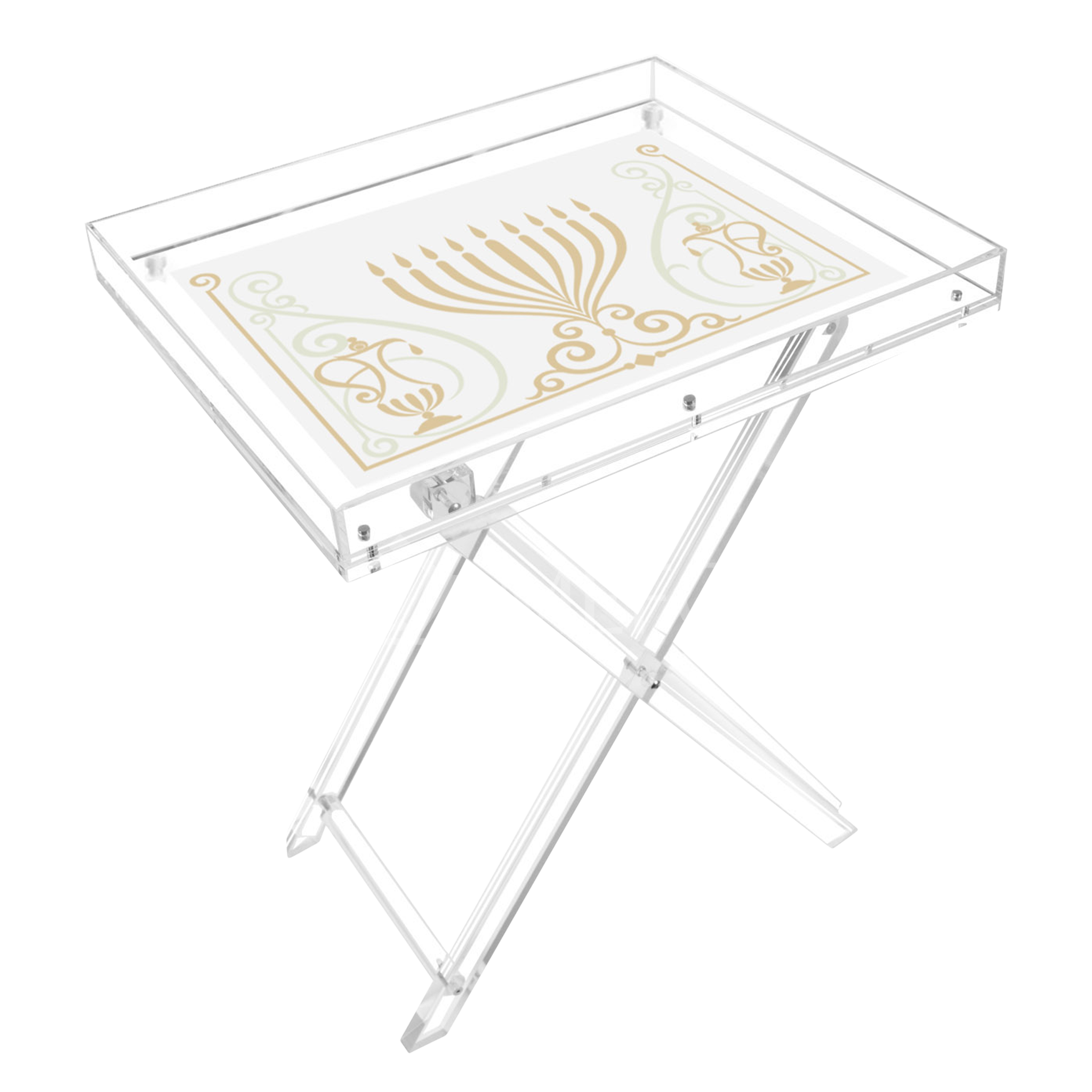 Acrylic RECTANGLE Chanuka & Year Round Folding Table STYLE 103