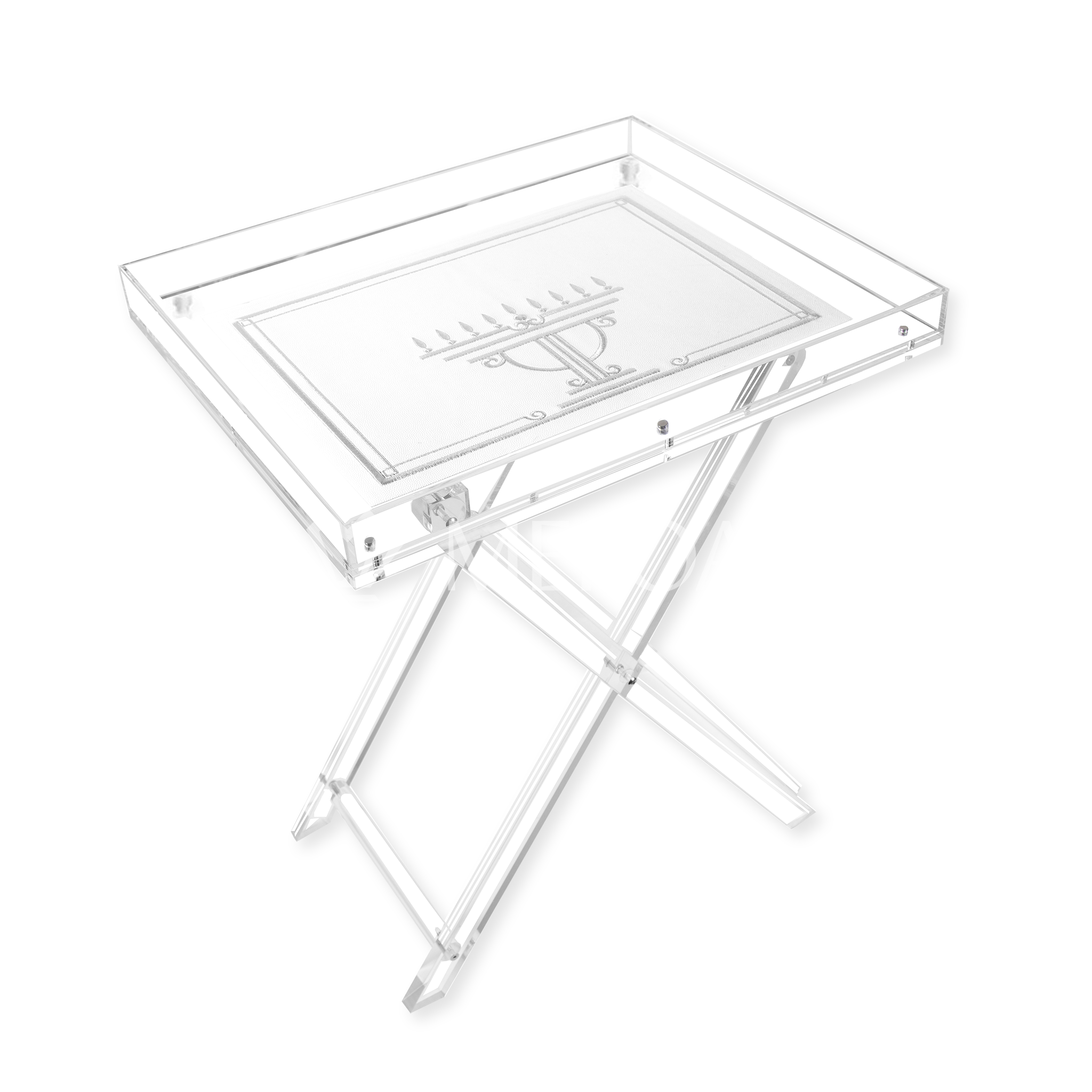 Acrylic RECTANGLE Chanuka & Year Round Folding Table STYLE 102